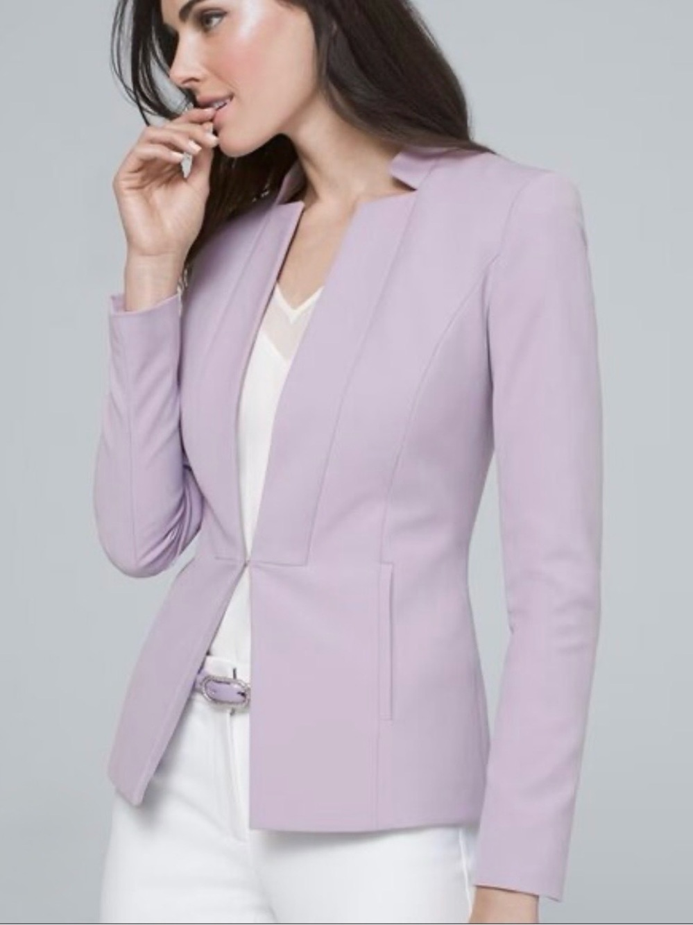 WHBM Blazer in Wisteria